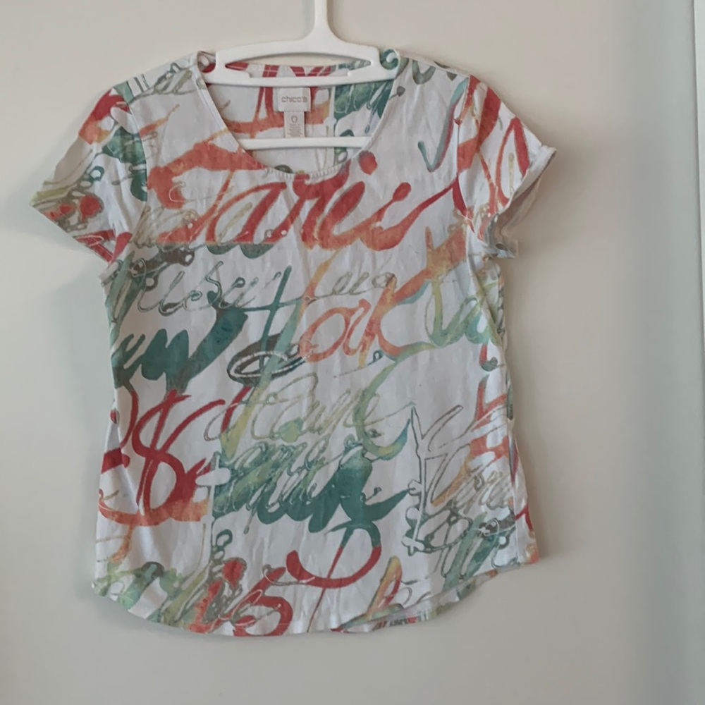 Chicos size 0 patterned top